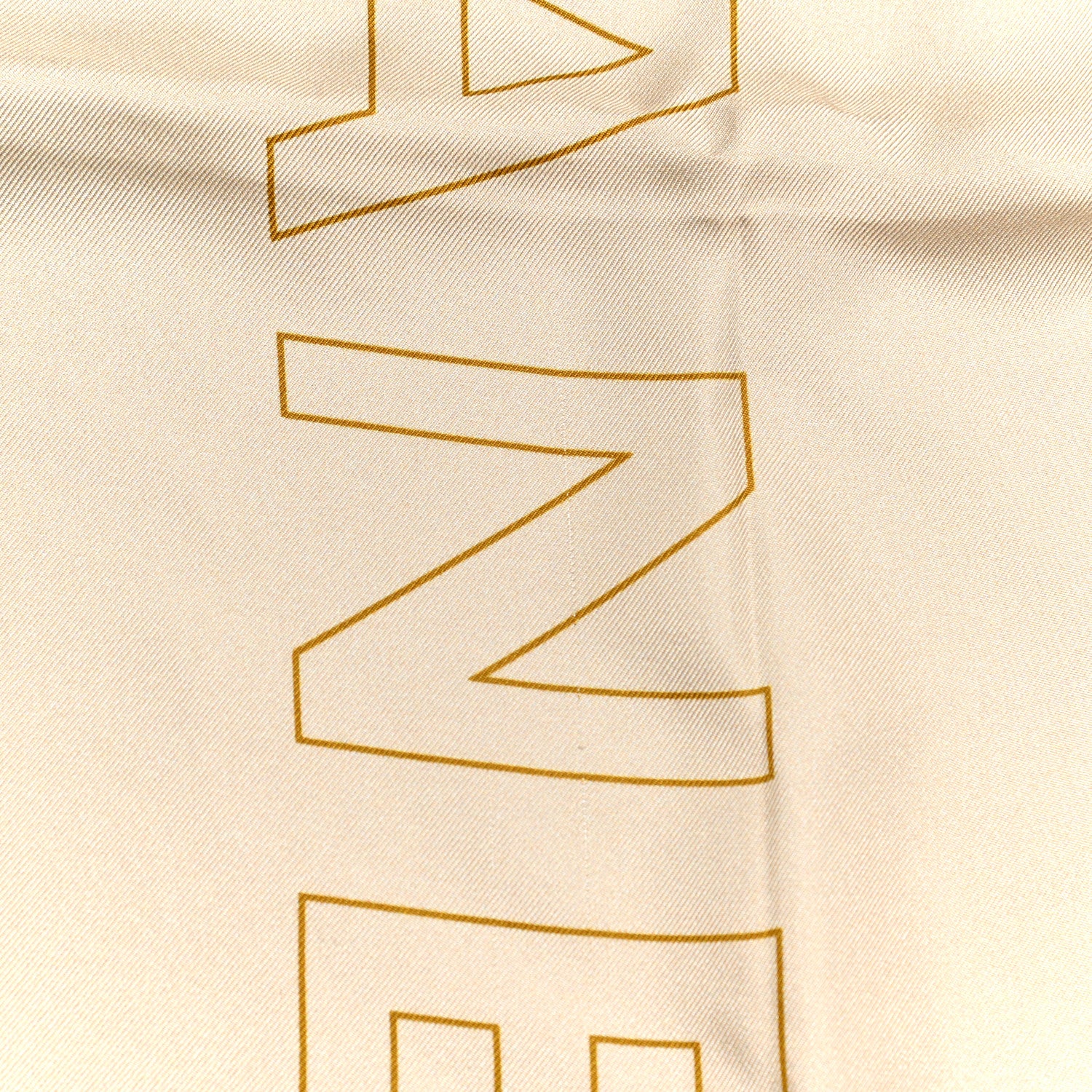 Chanel Silk Egyptian CC Scarf Beige 5 of 5