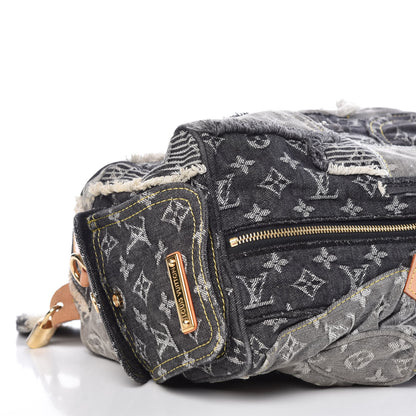 Louis Vuitton Denim Patchwork Speedy 30 Grey 8 of 9