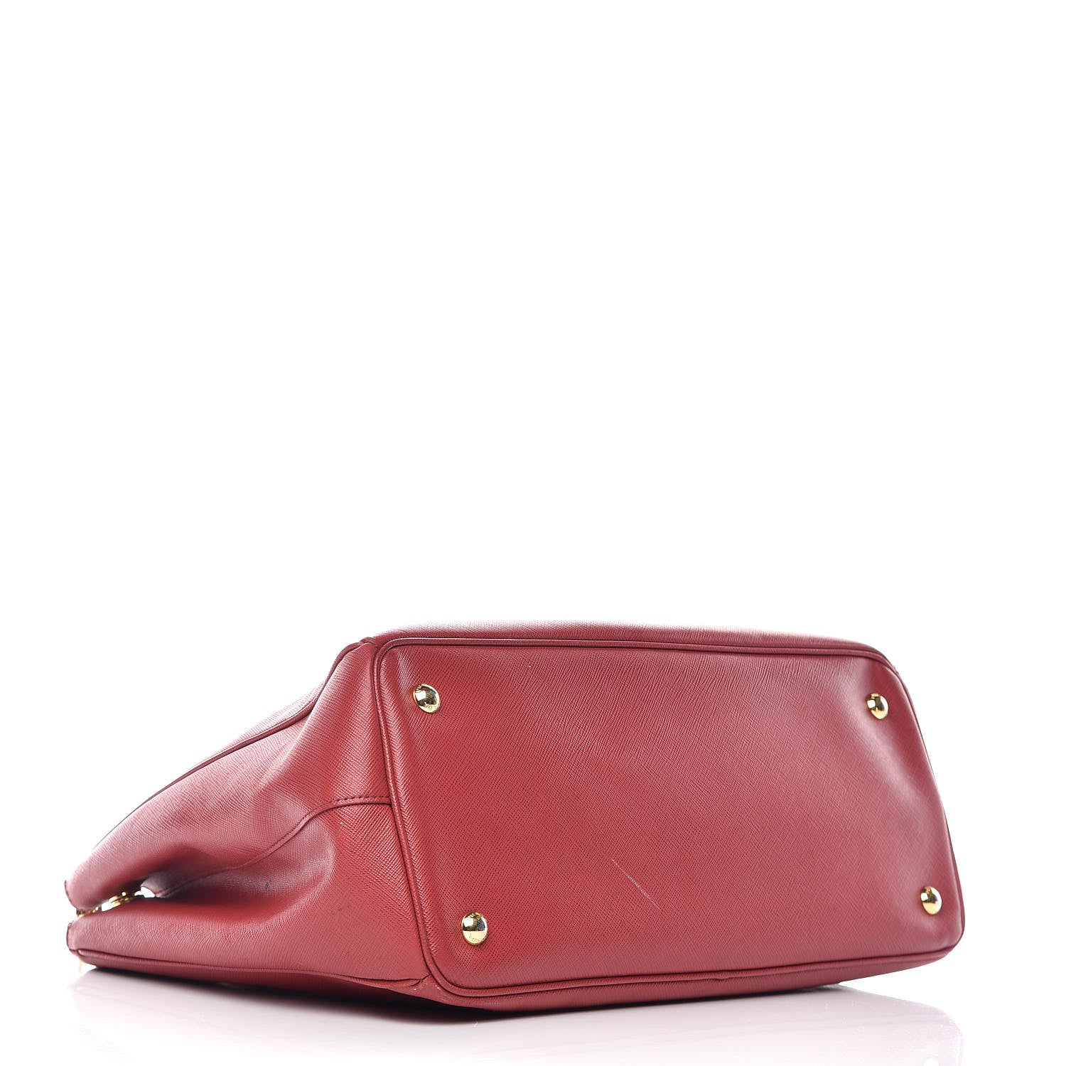 Prada Saffiano Large Galleria Double Zip Tote Fuoco 4 of 19