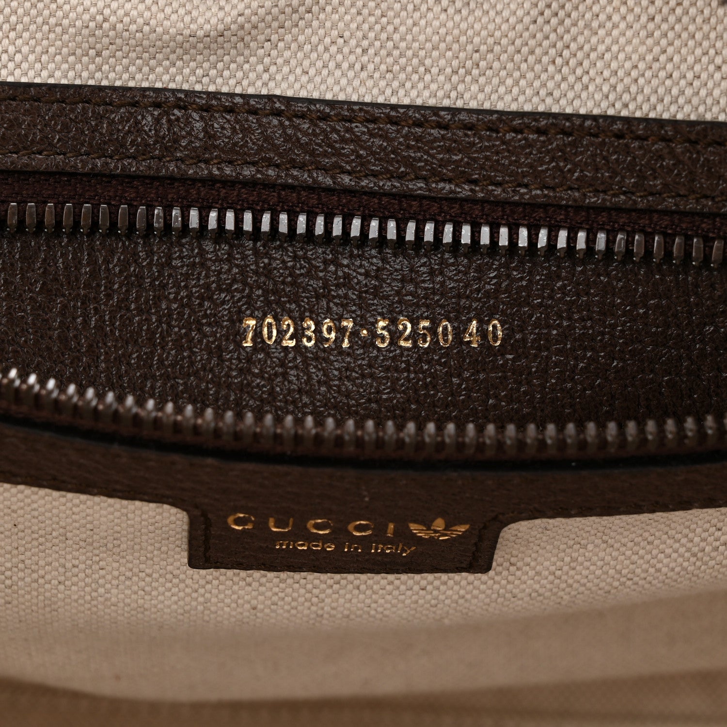 Gucci X ADIDAS Crystal Vintage Monogram Textured Dollar Calfskin Web Trefoil Logo Mini Bowling Bag Mid Natural Nut Off White New Acero 7 of 10