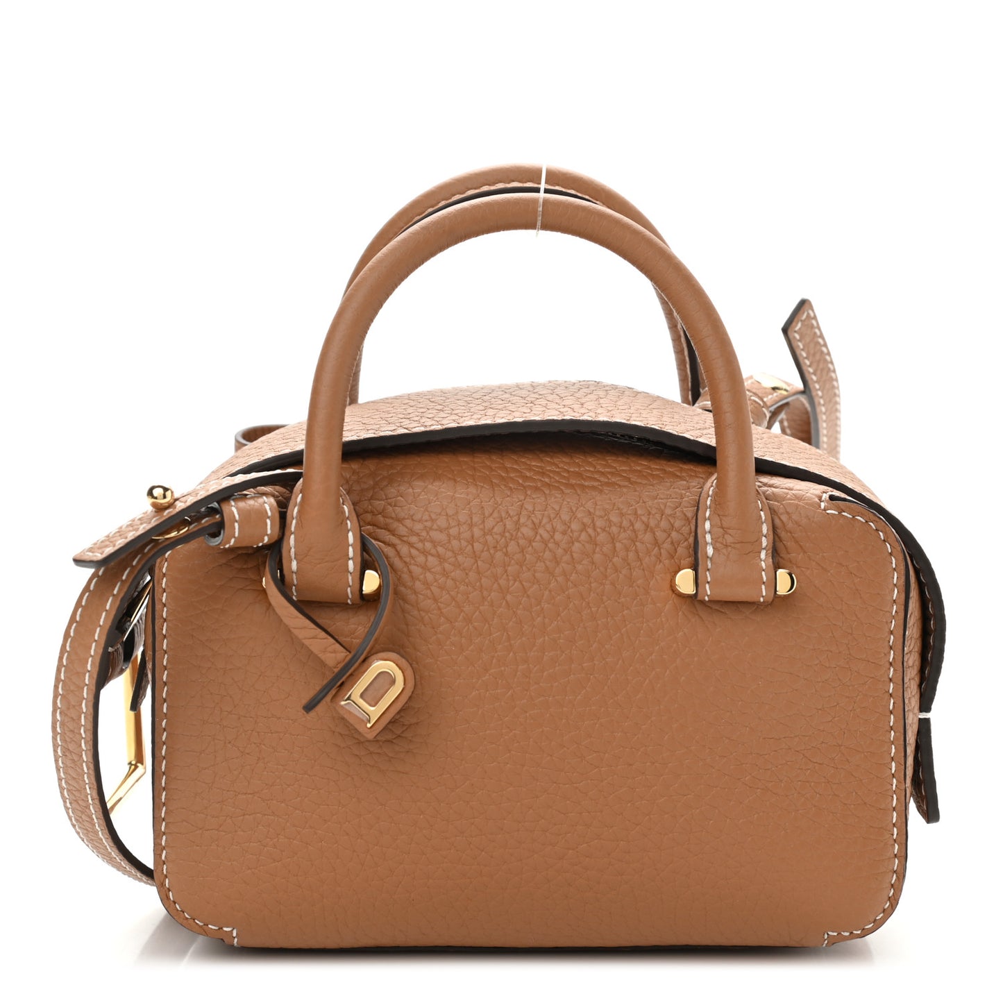 Taurillon Soft Nano Cool Box Satchel Vegetal Ivory