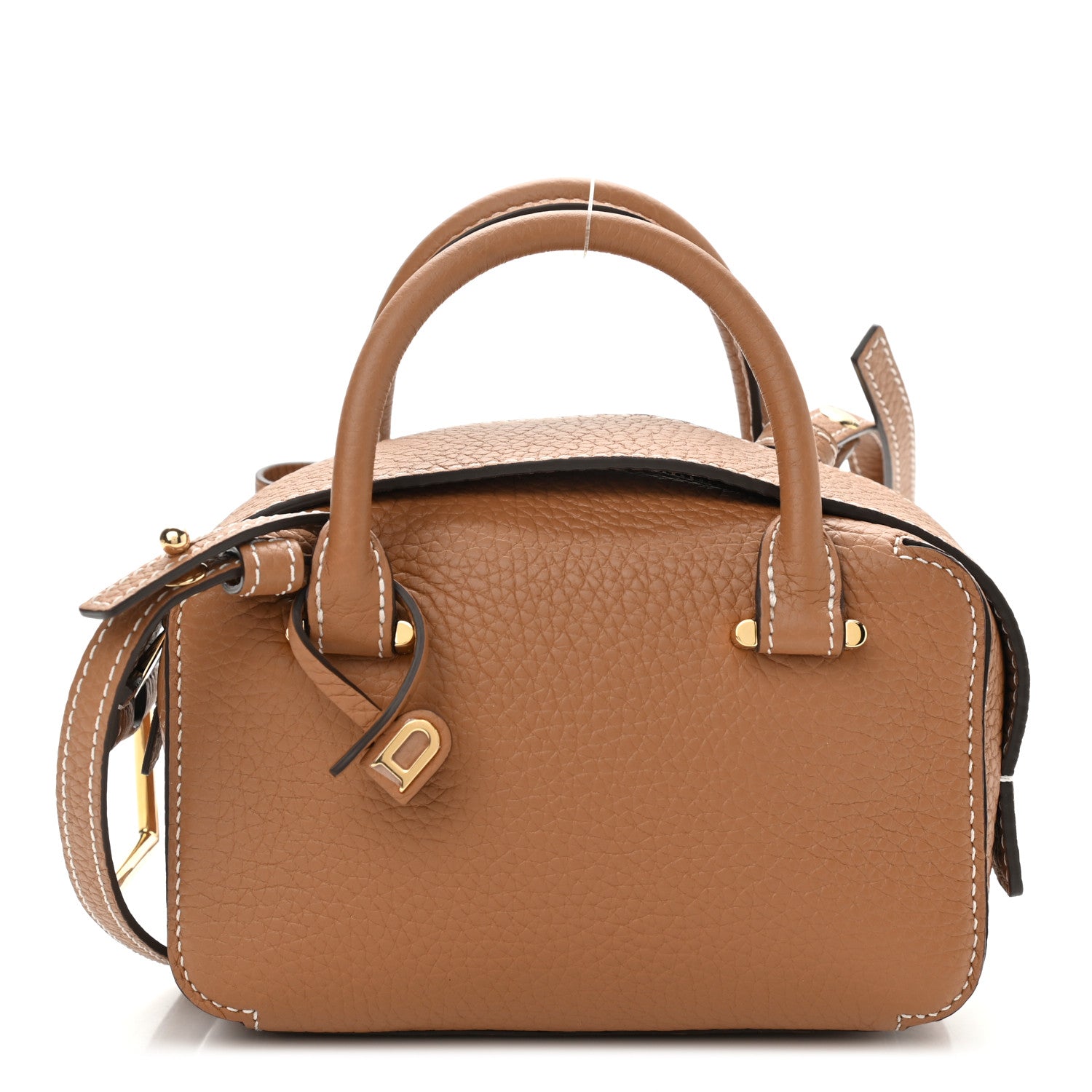 Delvaux Taurillon Soft Nano Cool Box Satchel Vegetal Ivory 1 of 9