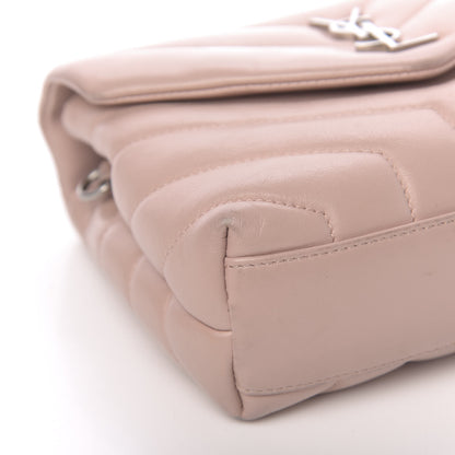 Saint Laurent Calfskin Y Quilted Monogram Toy Loulou Crossbody Bag Tender Pink 7 of 16
