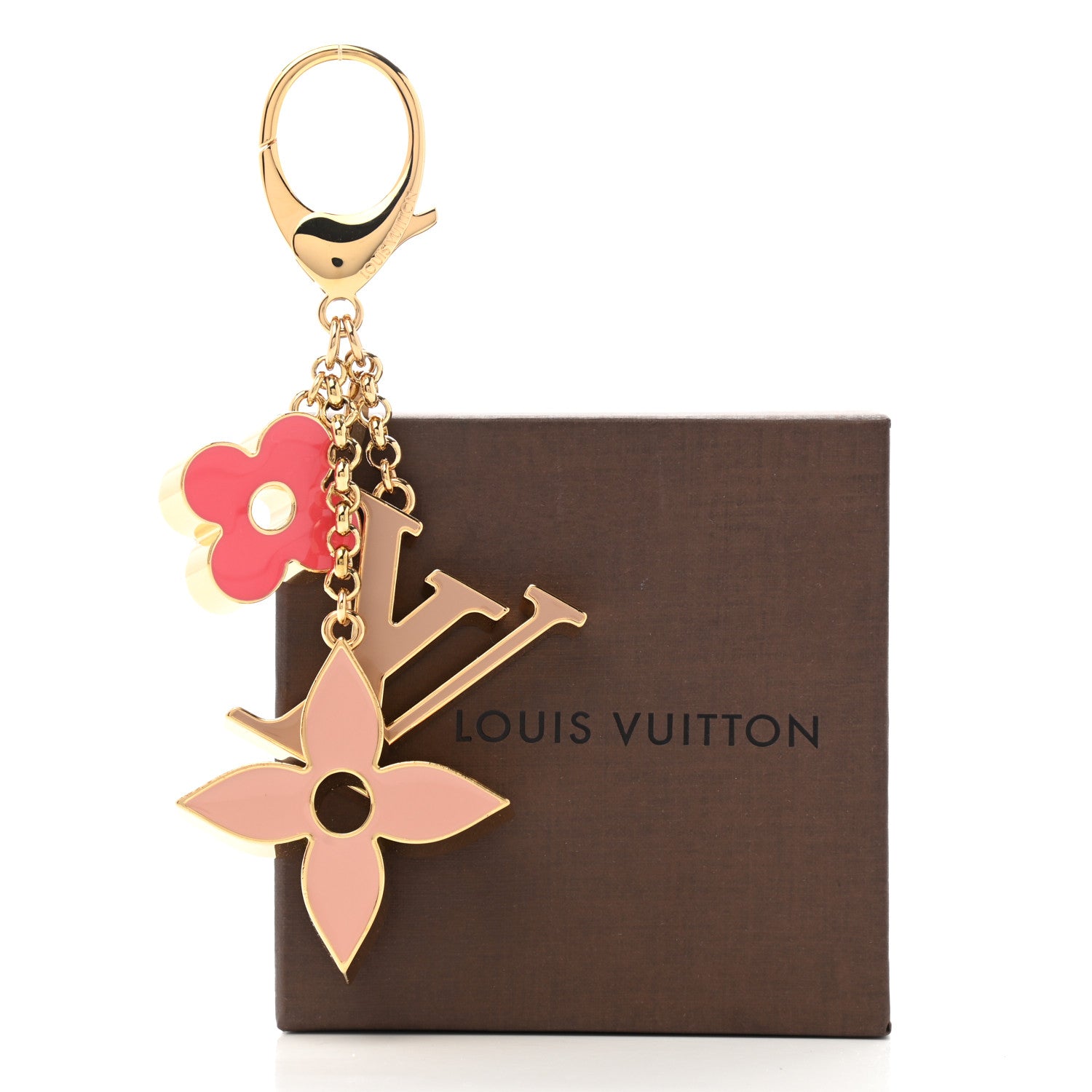 Louis Vuitton Fleur De Monogram Bag Charm Pink 5 of 5
