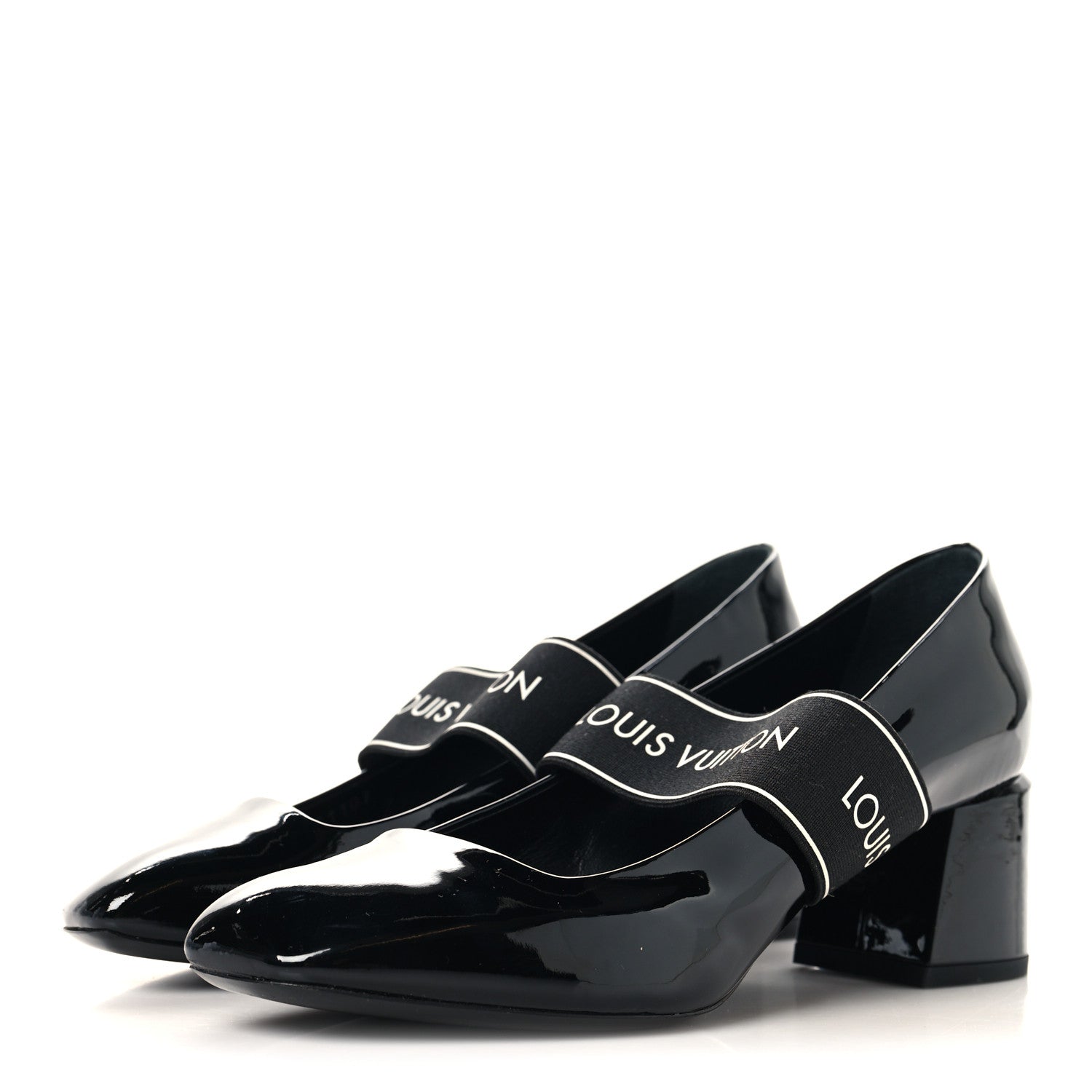 Louis Vuitton Patent Uncover Pumps 39 Black 4 of 9