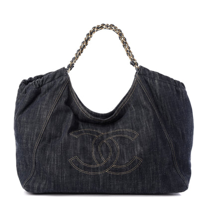 Chanel Denim XL Coco Cabas Tote Blue 1 of 11