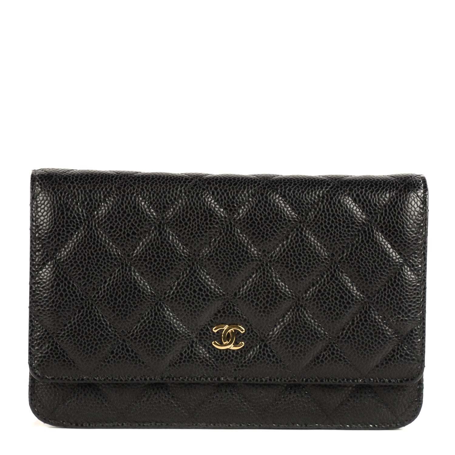 Chanel Caviar Quilted Wallet On Chain WOC Black 1 of 8
