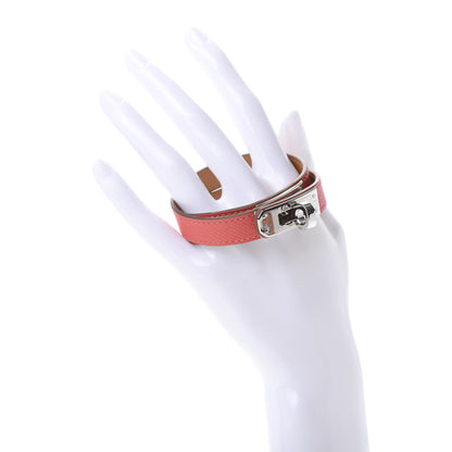 Hermes Epsom Kelly Double Tour Bracelet S Rose Jaipur 2 of 6