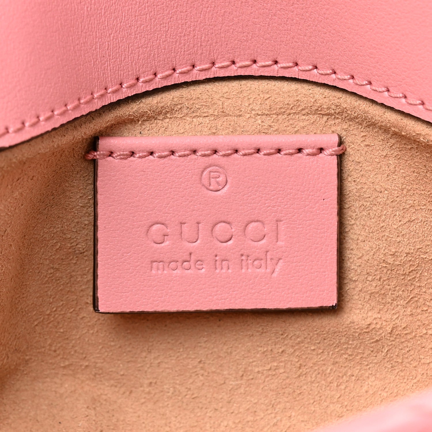 Gucci Calfskin Matelasse Super Mini GG Marmont Shoulder Bag Wild Rose 6 of 12