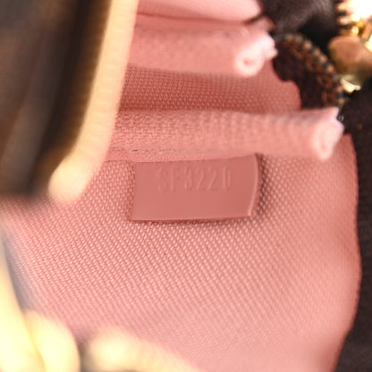 Louis Vuitton Damier Ebene 2020 Christmas Animation Big Wheel Mini Pochette Accessories Rose Ballerine 7 of 8