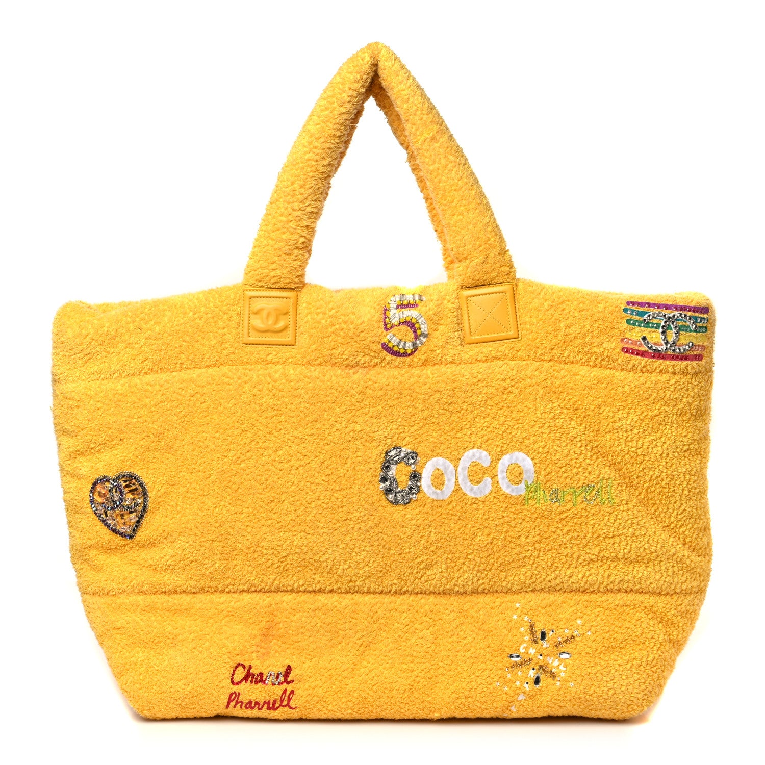 Chanel X Pharrell Williams Terry Coco Cocoon Tote Yellow 1 of 9