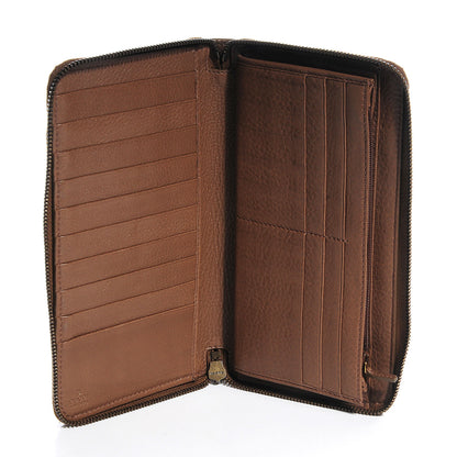 Gucci Leather 1973 Zip Around Wallet Light Brown 5 of 7