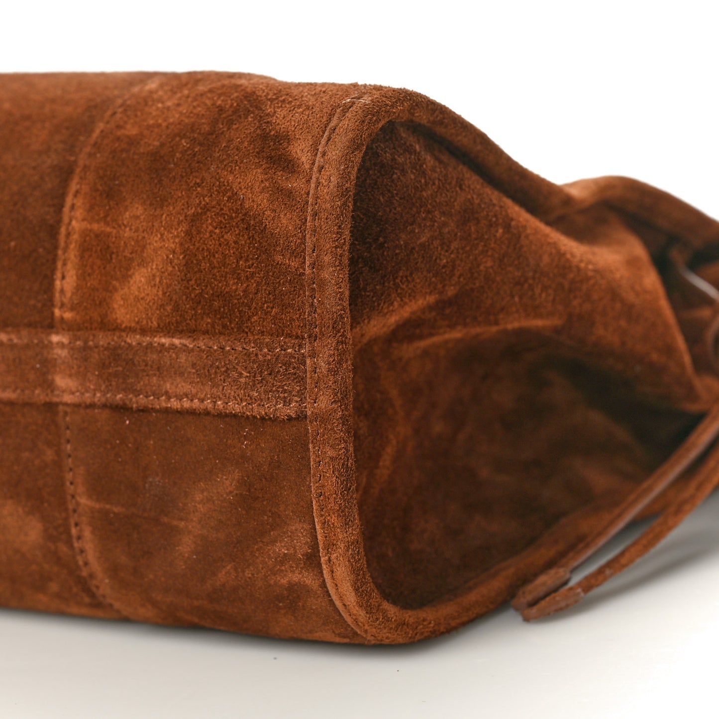 Suede Large Bonnie Shoulder Bag Cocoa Brown
