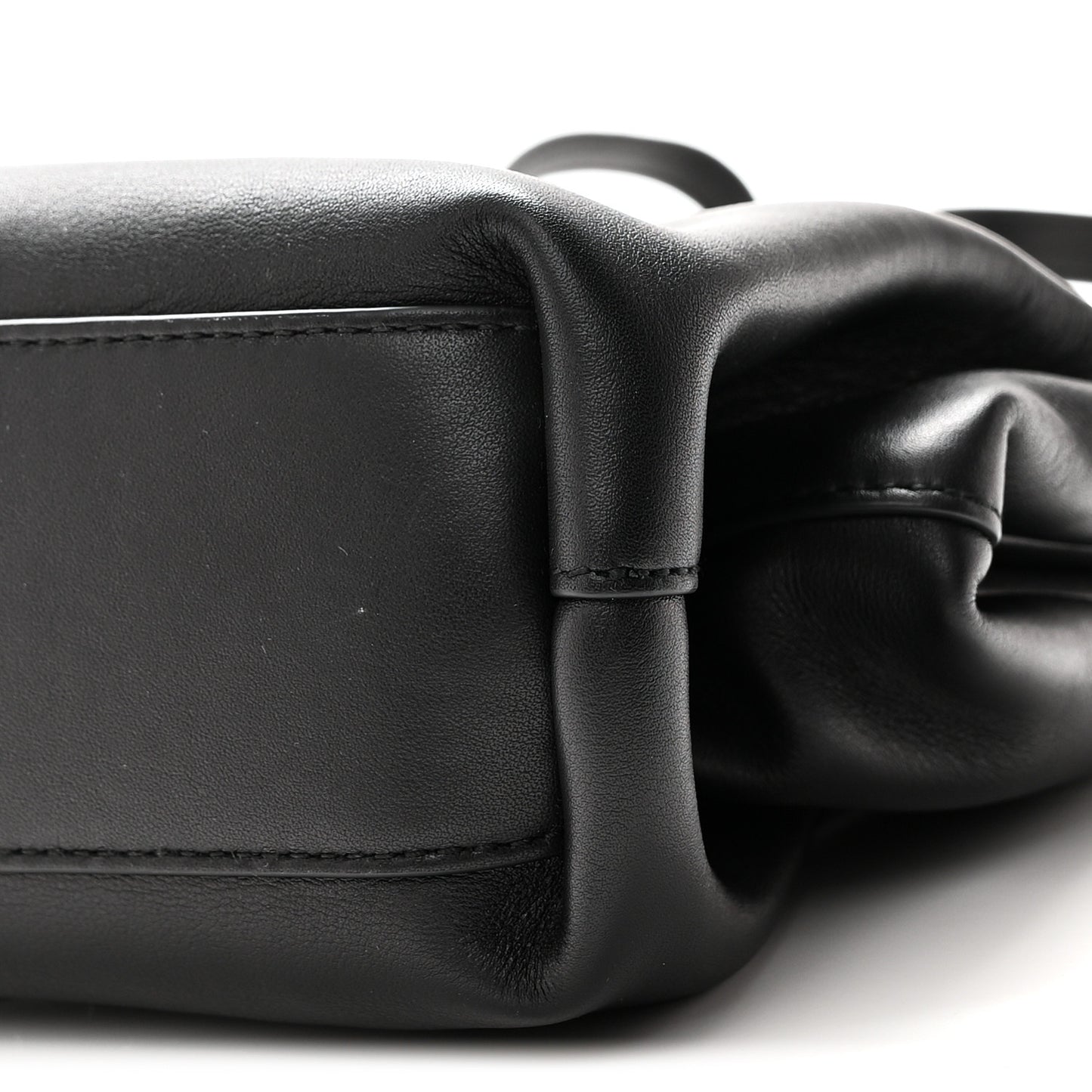 Calfskin Small The Point Triangle Bag Black
