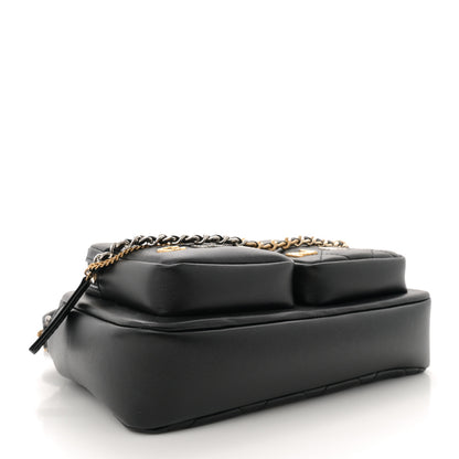 Chanel Calfskin Quilted Small Camera Case Black 4 of 11