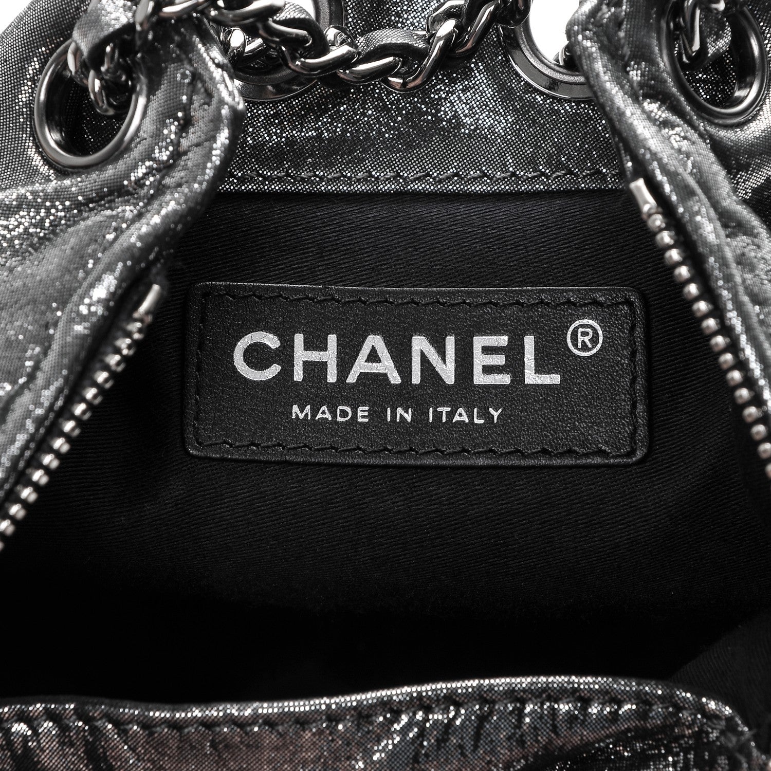 Chanel Iridescent Calfskin Mini Backpack Is Back Silver 6 of 6