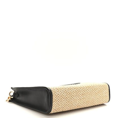 Louis Vuitton Raffia Calfskin Monogram Giant Pouch 4 of 9