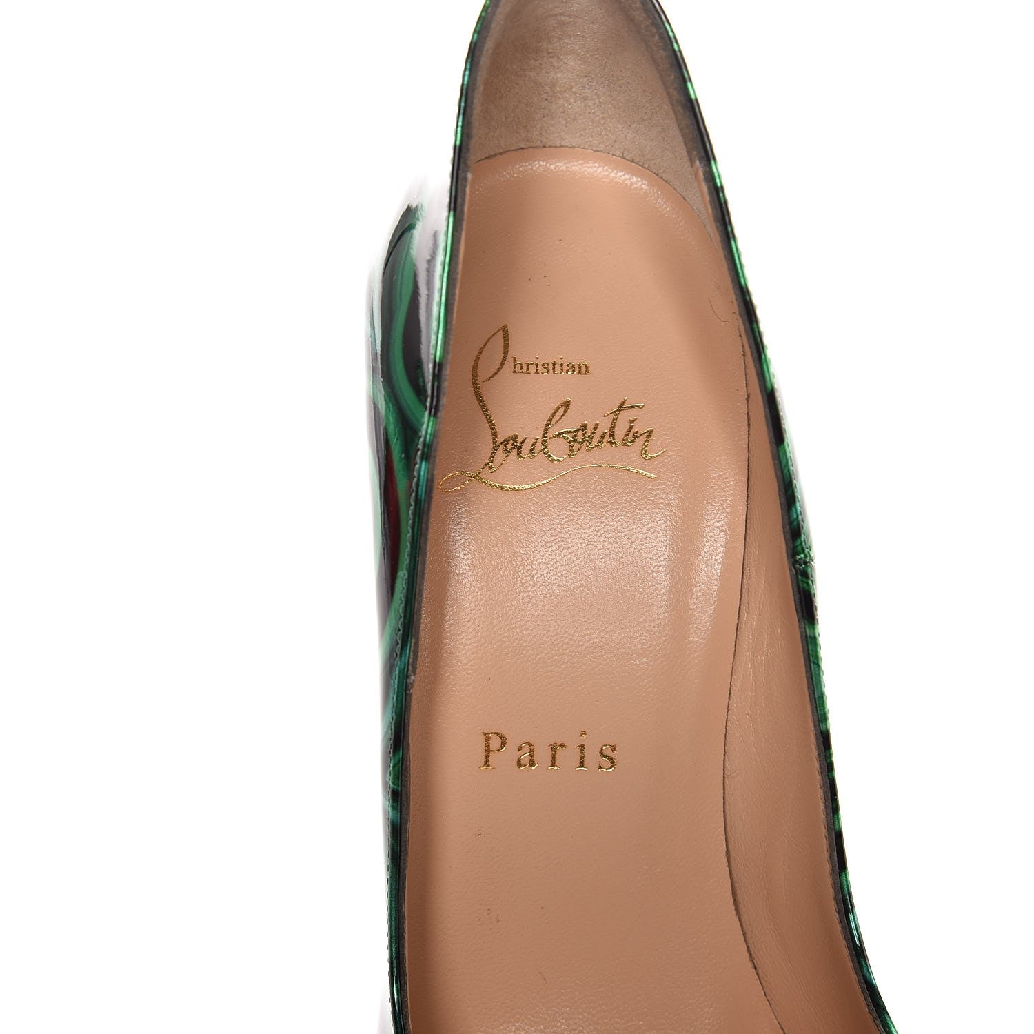 Christian Louboutin Patent Malachite So Kate 120 Pumps 36 Vert 8 of 9