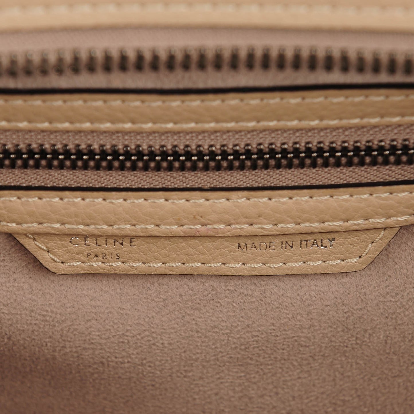 Drummed Calfskin Mini Luggage Dune