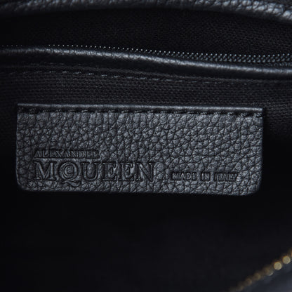Alexander McQueen Pebbled Calfskin Mini Padlock Tote Black 9 of 10