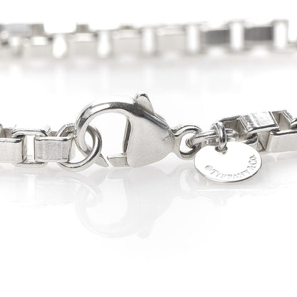 Tiffany Sterling Silver 4mm Venetian Link Bracelet 4 of 6
