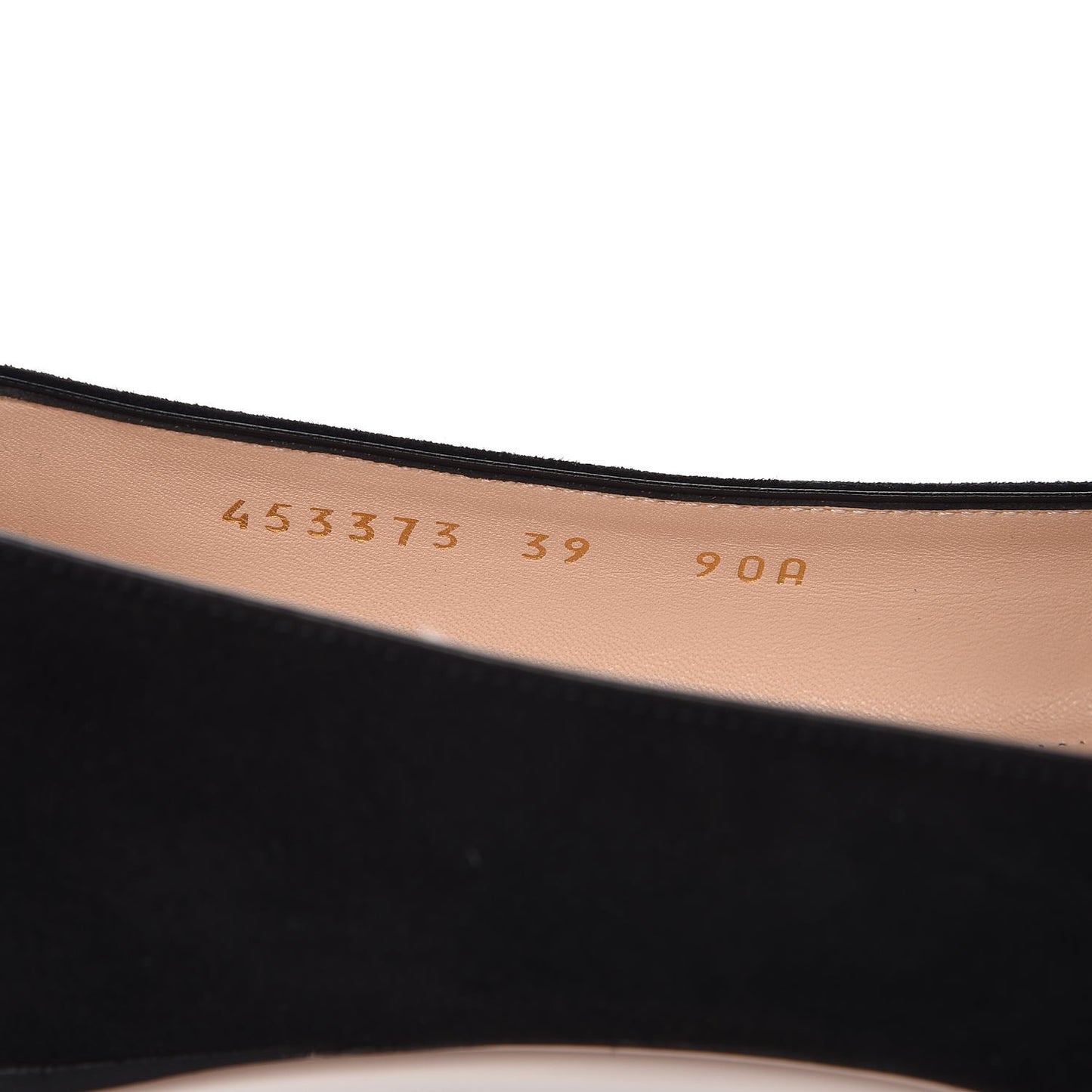 Kid Scamosciato GG Marmont Fringe Flats 39 Black