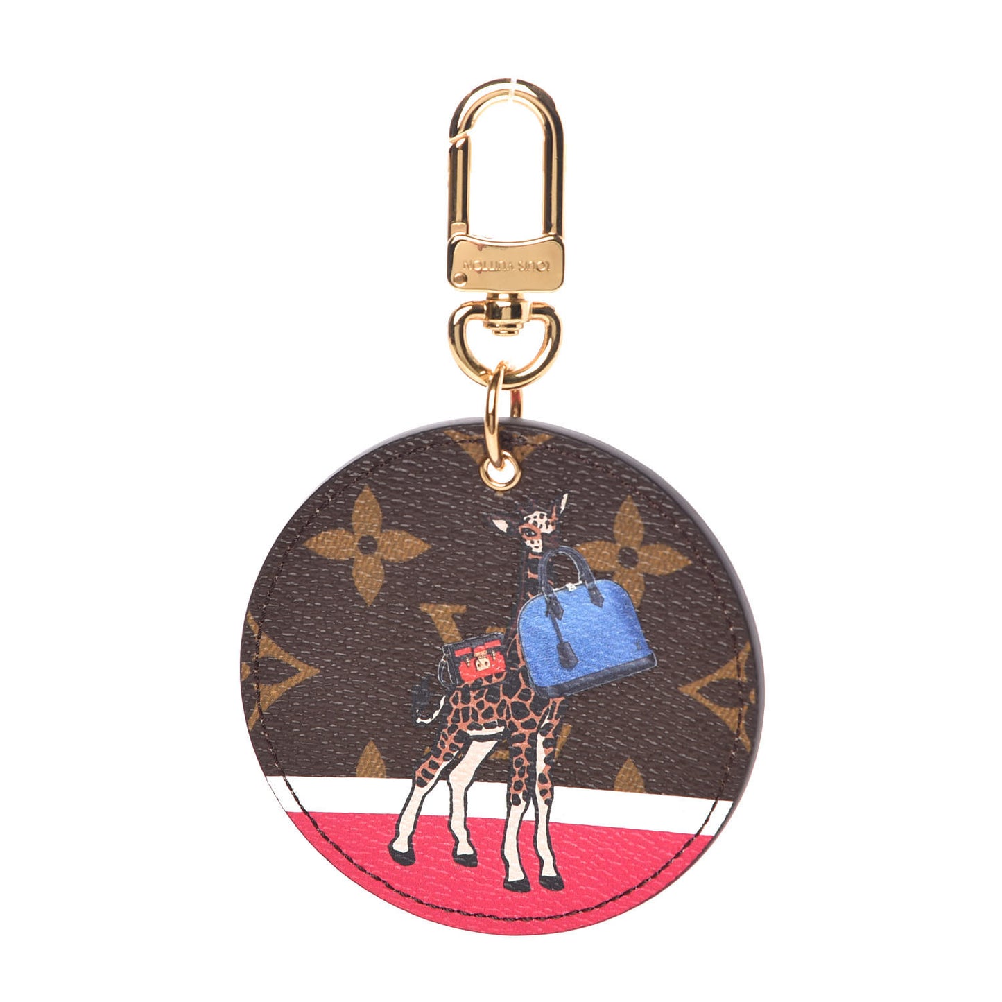 Monogram 2017 Christmas Animation Bag Charm Key Holder