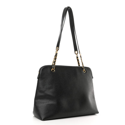 Chanel Caviar CC Shopper Tote Black 2 of 12