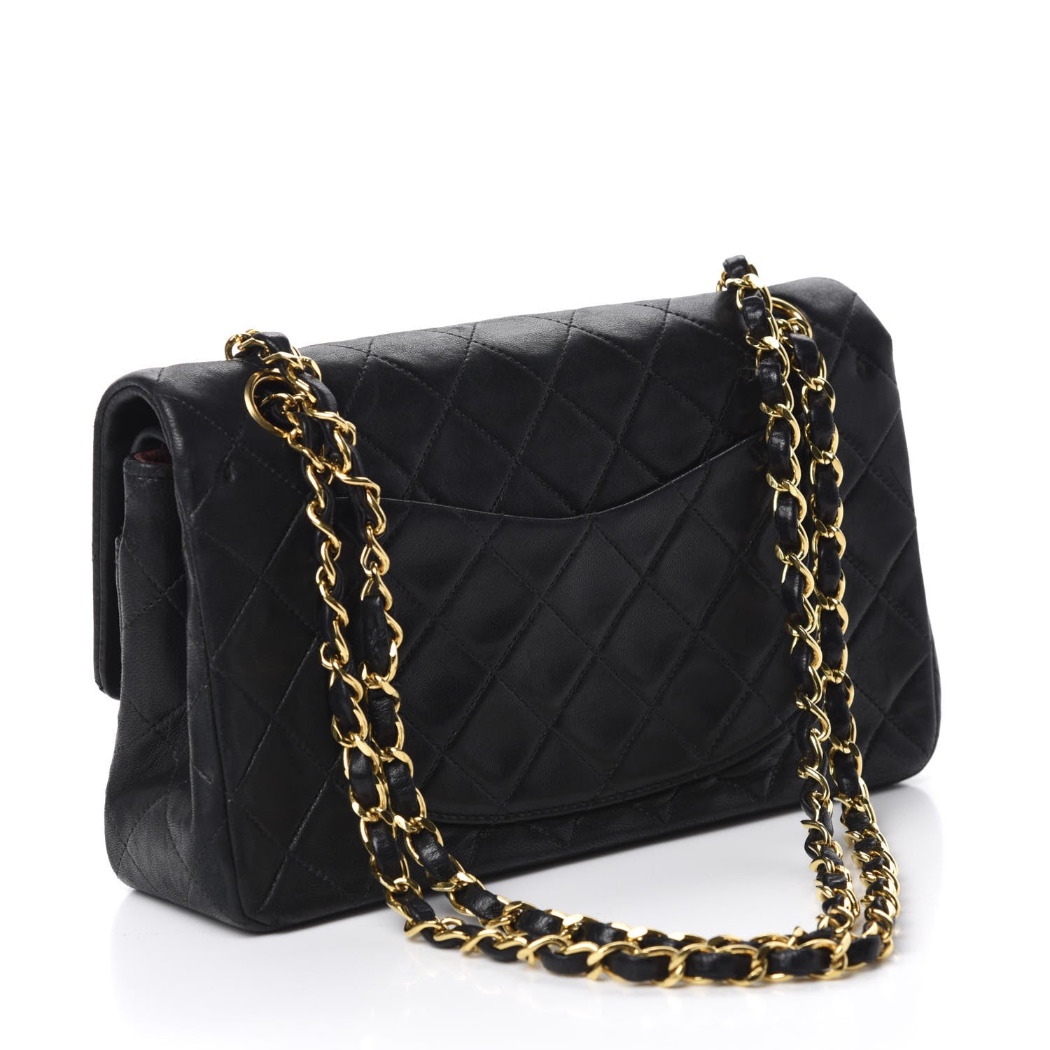 Chanel Lambskin Quilted Small Double Flap Black 3 of 14