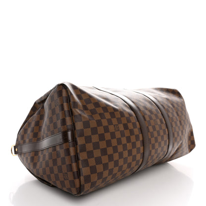 Louis Vuitton Damier Ebene Keepall Bandouliere 55 3 of 9