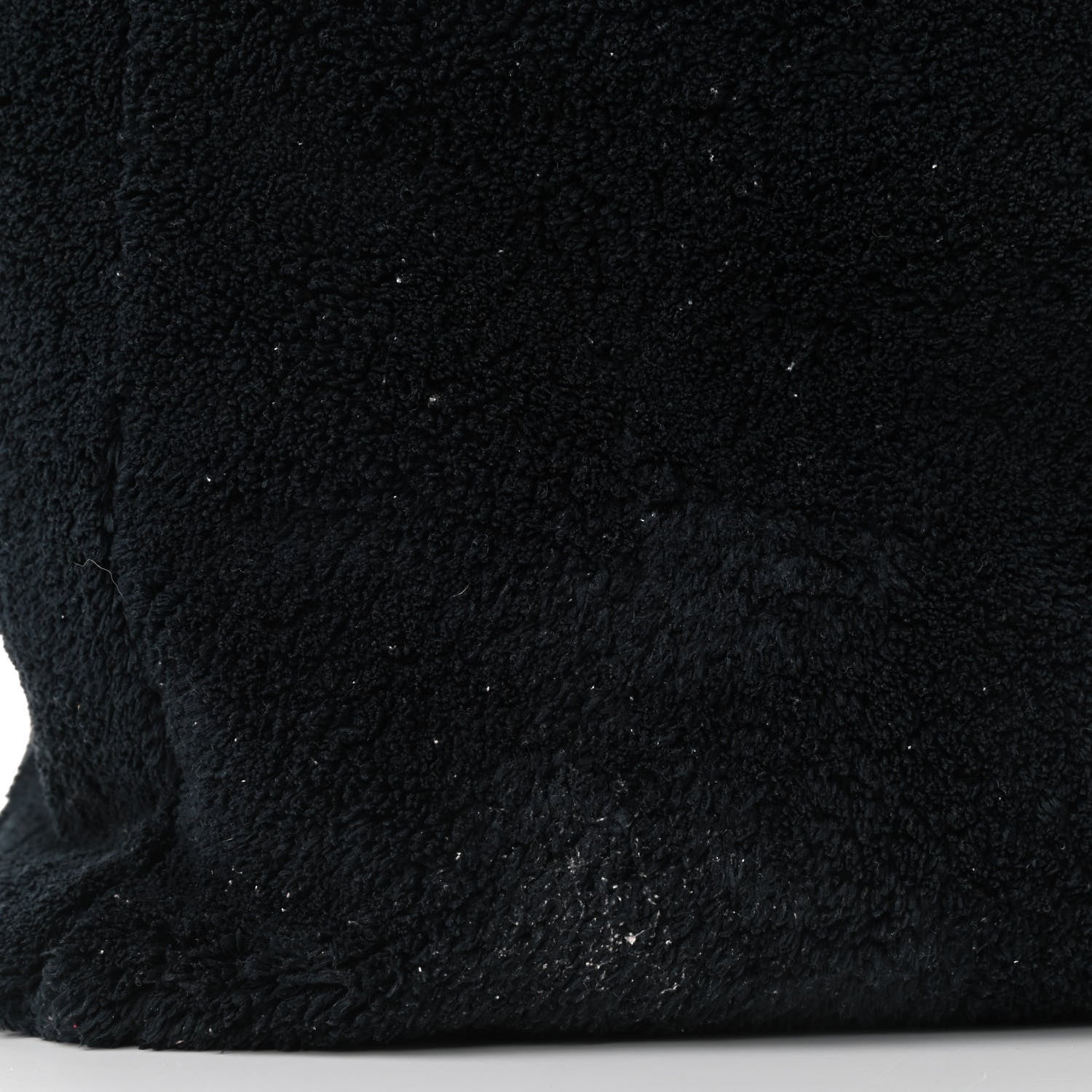 Prada Terry Cloth Tote Bag Black White 10 of 11