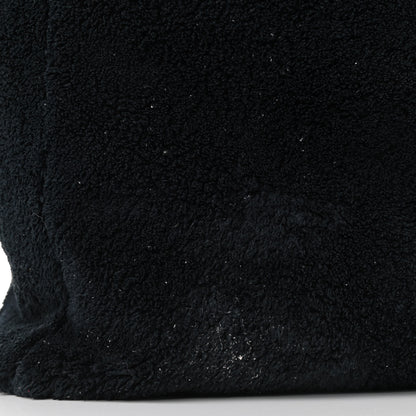 Prada Terry Cloth Tote Bag Black White 10 of 11