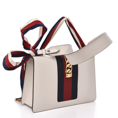 Gucci Calfskin Small Sylvie Shoulder Bag Off White 3 of 11