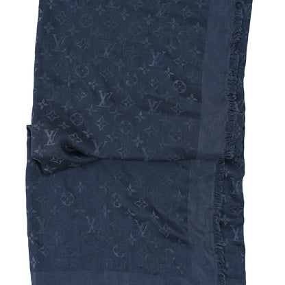 Louis Vuitton Monogram Silk Wool Shine Shawl 2 of 3