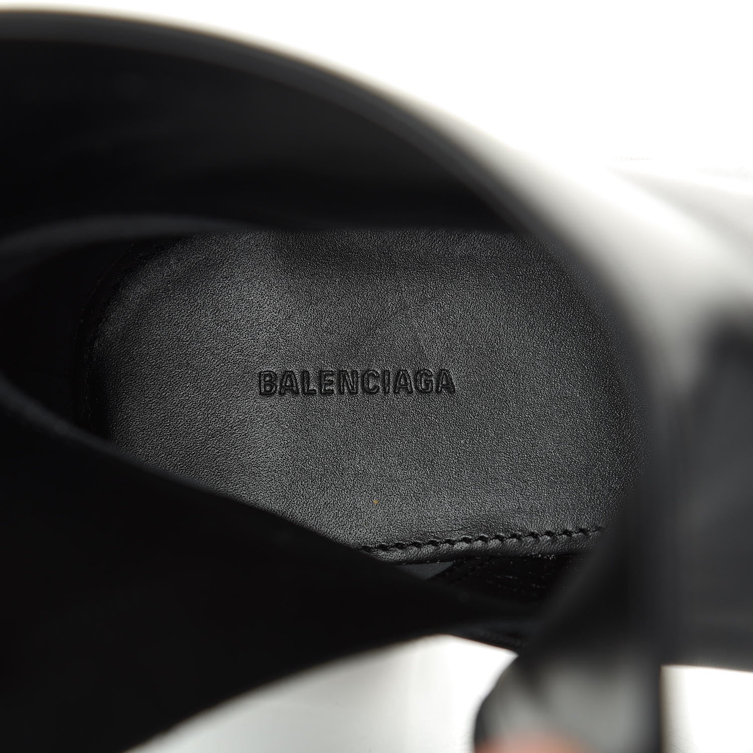 Balenciaga Sheepskin Typo Ankle Booties 39.5 Black 9 of 10