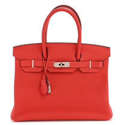 Hermes Togo Birkin 30 Rouge Pivoine 1 of 12