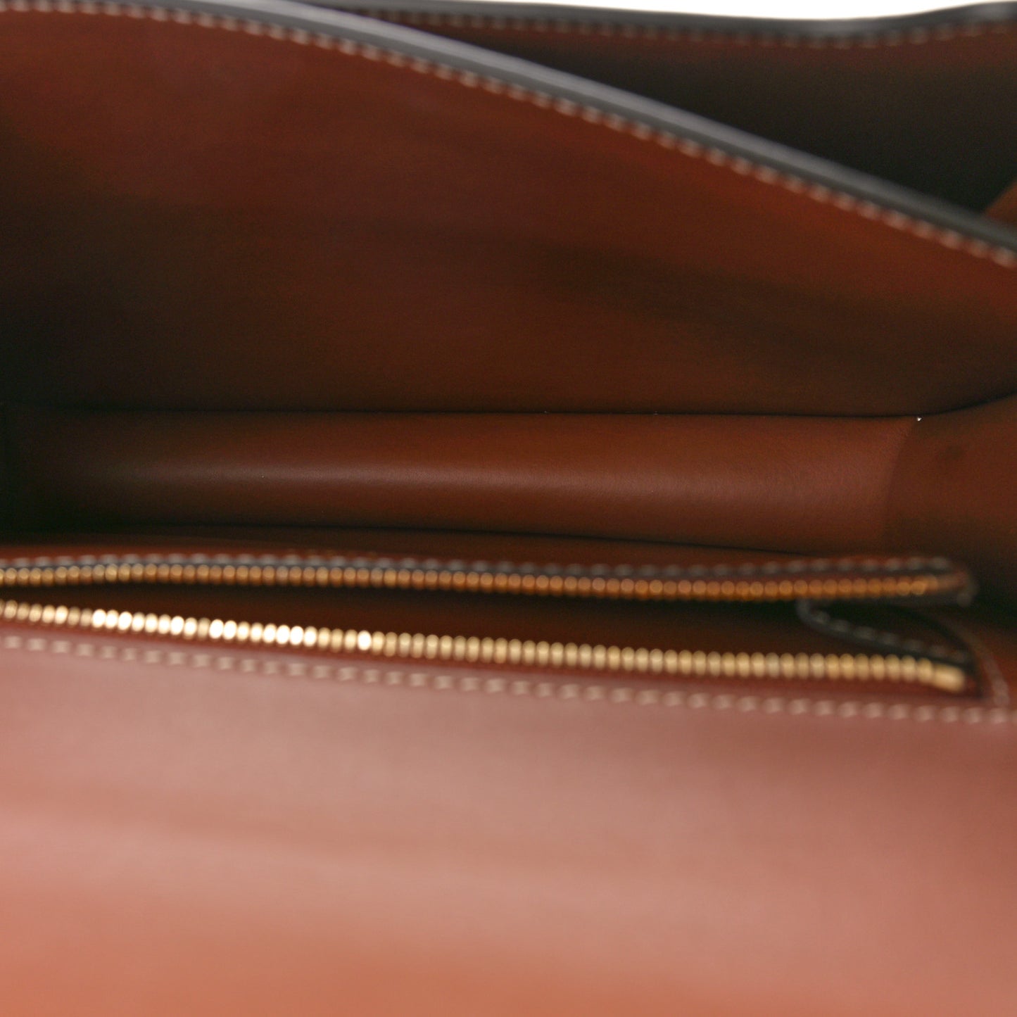 Velvet Calfskin Monogram Medium TB Chain Bag Dark Brown