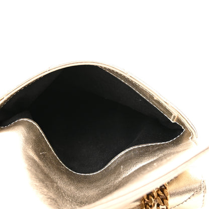 Saint Laurent Metallic Lambskin Quilted Double Flap Bag Gold 6 of 11