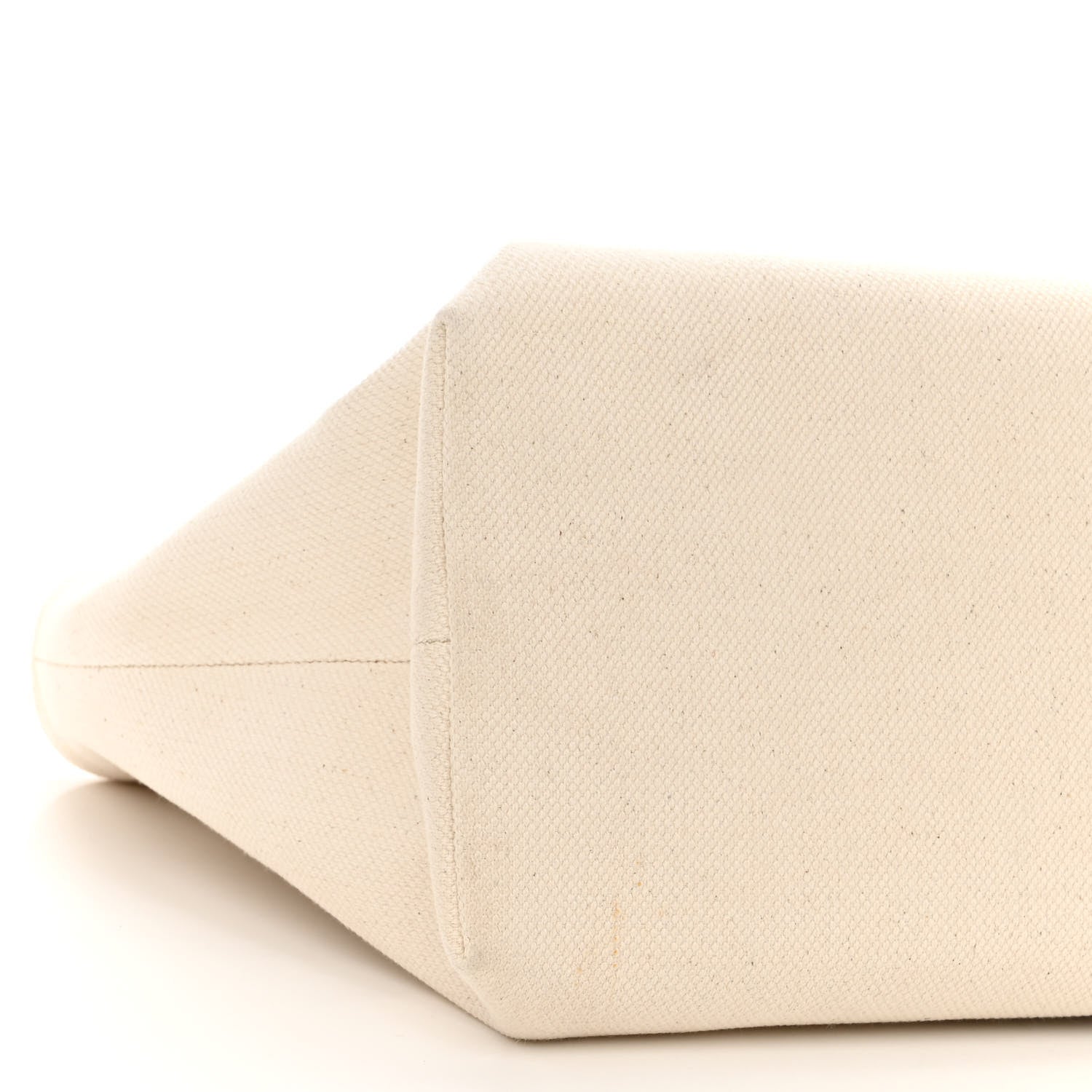 Celine Canvas Calfskin Logo Print Horizontal Cabas Natural Tan 8 of 11