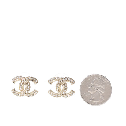 Chanel Pearl Queen of France CC Earrings Gold 2 of 4