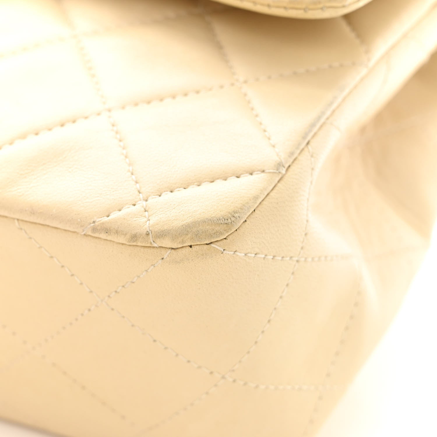 Chanel Lambskin Quilted Small Double Flap Beige 13 of 14