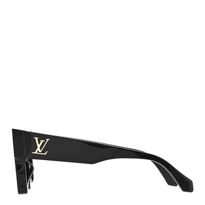 Louis Vuitton Acetate Swarovski Crystal Cyclone Sunglasses Z1547E Black 2 of 7