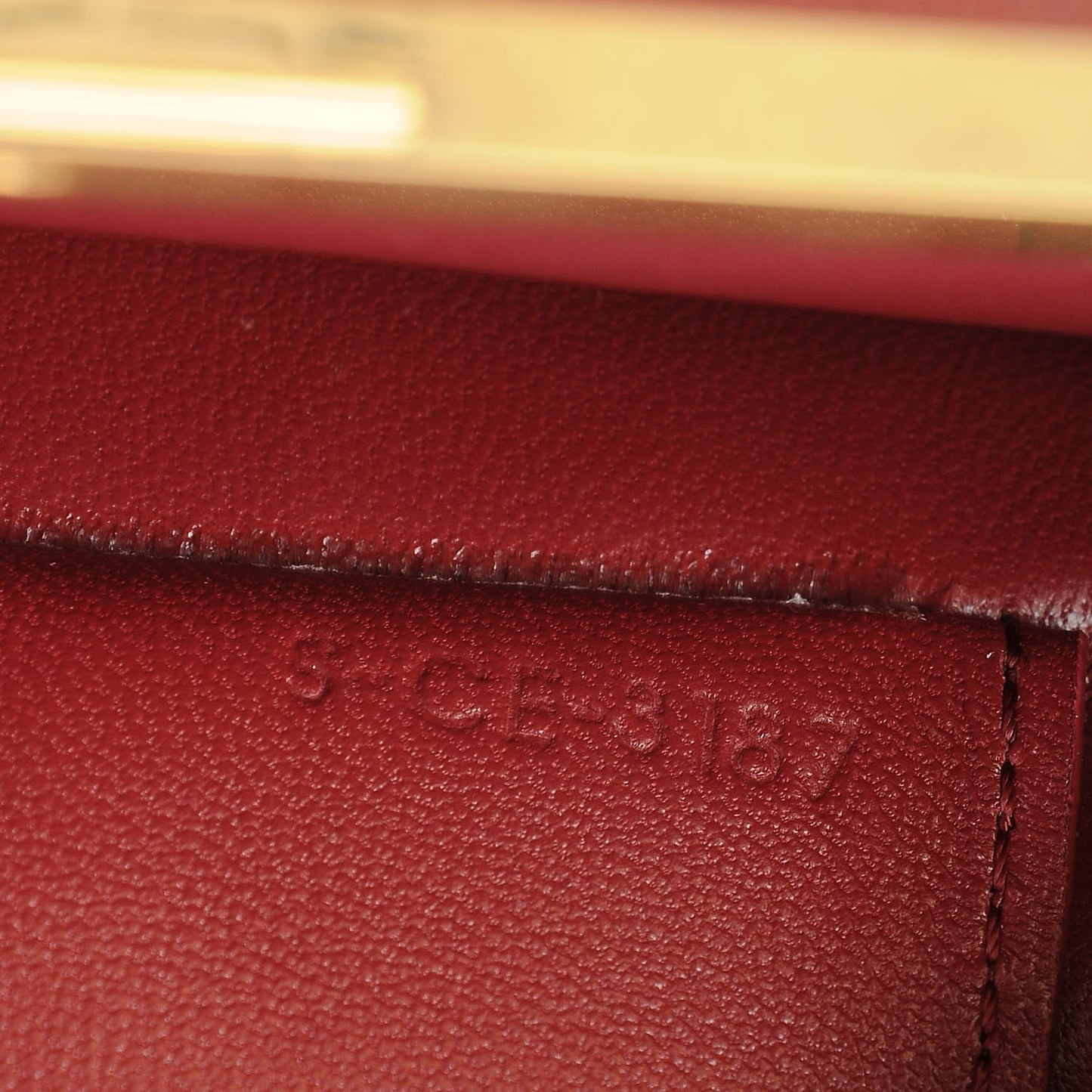 Smooth Calfskin Mini Clasp Bag Dark Claycourt