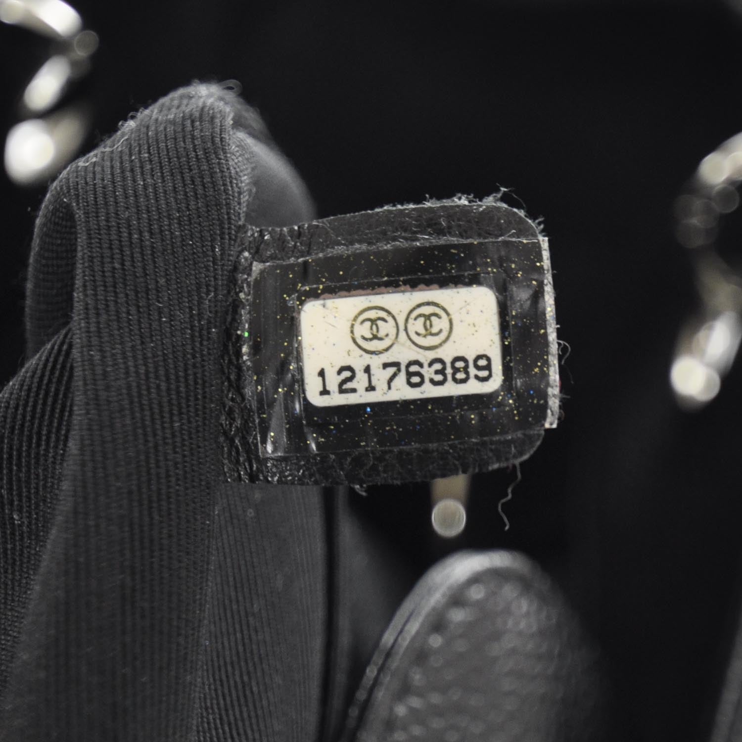 Chanel Caviar Petit Shopping Tote PST Black SHW 9 of 10