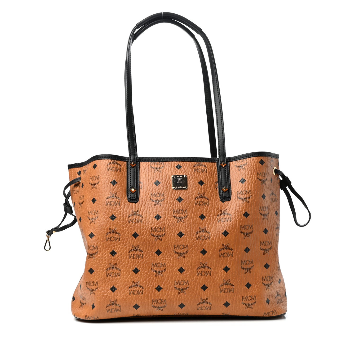 Visetos Medium Project Reversible Shopper Tote Cognac