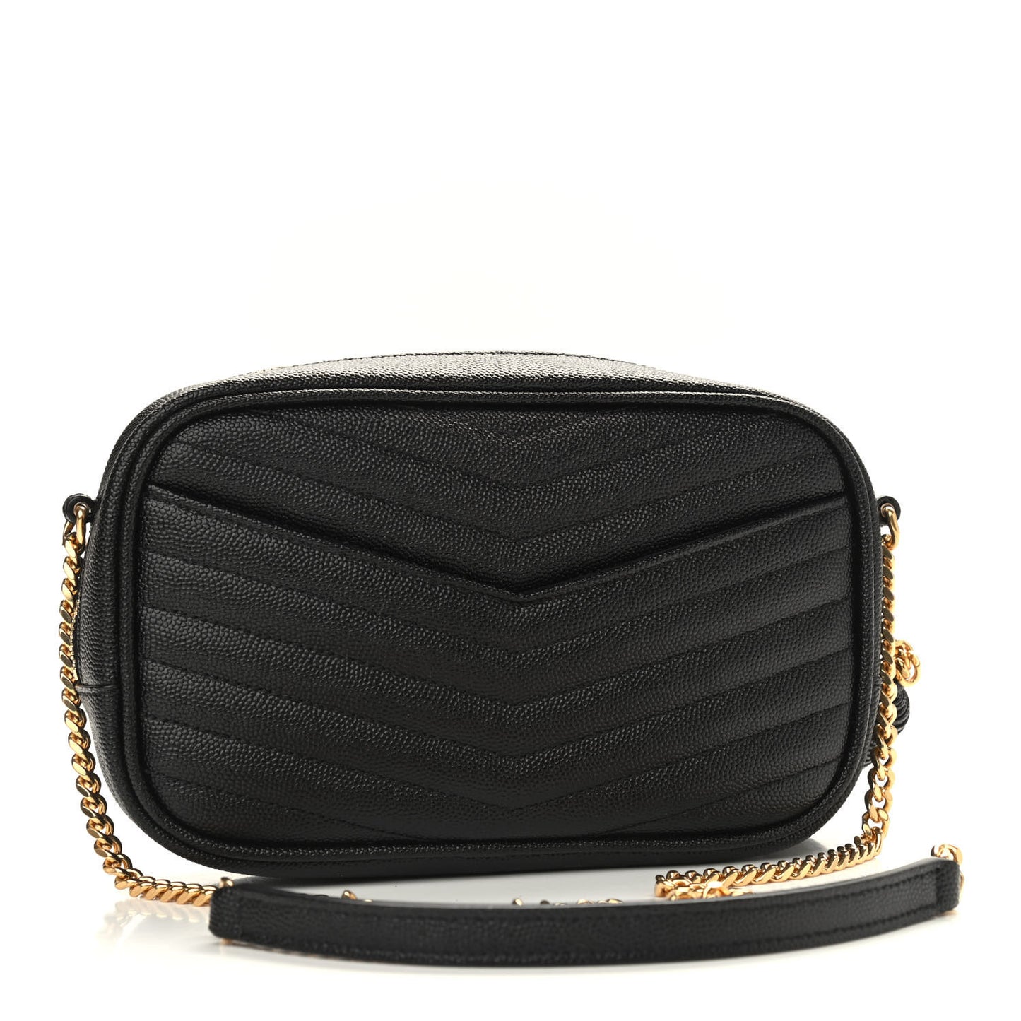 Grain De Poudre Matelasse Monogram Mini Lou Camera Bag Black