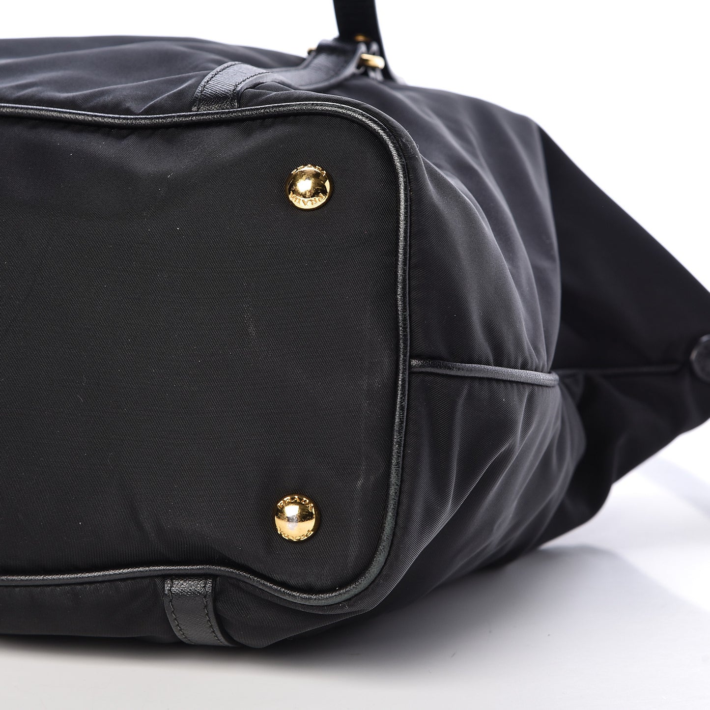 Tessuto Nylon Saffiano Tote Black