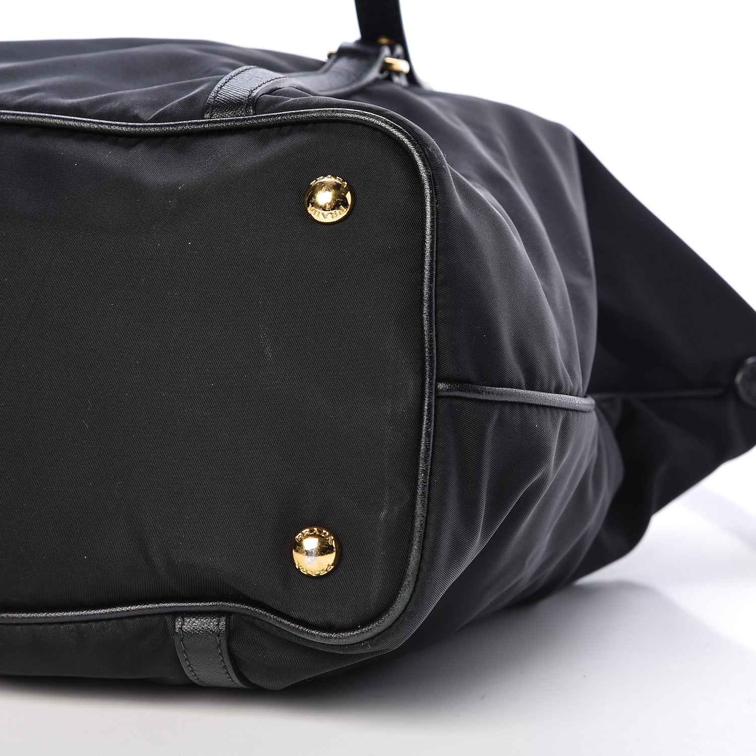 Prada Tessuto Nylon Saffiano Tote Black 6 of 12