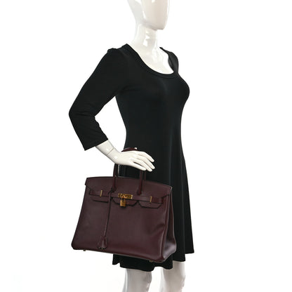 Hermes Epsom Birkin 35 Bordeaux 2 of 11