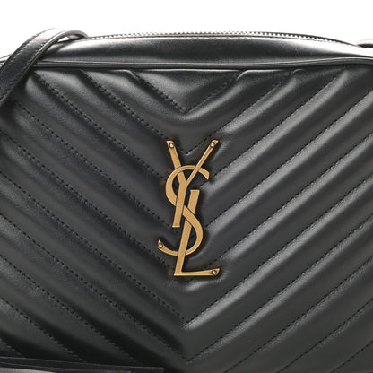 Saint Laurent Calfskin Matelasse Monogram Lou Camera Bag Black 8 of 11